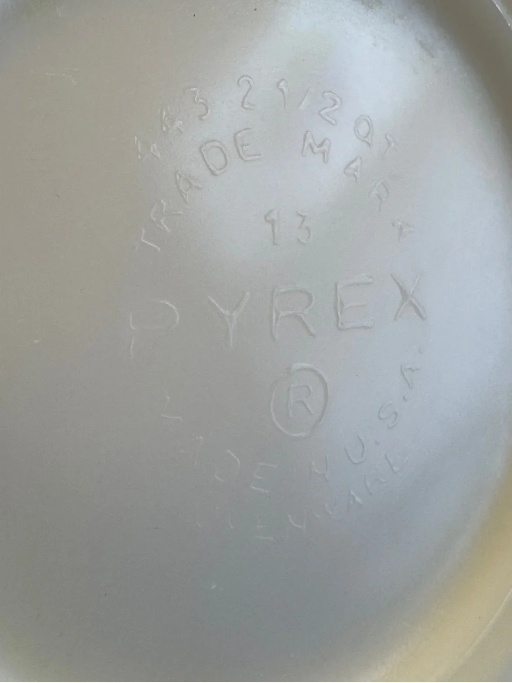 Vintage Pyrex 443 Mixing Bowl 2.5Qt Amish Butter Print Cinderella Cottage Farm